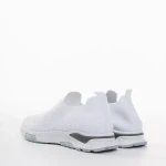 Pantofi sport barbati albi din material textil Lexus