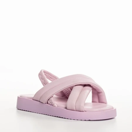 Sandale copii mov din material textil Shane