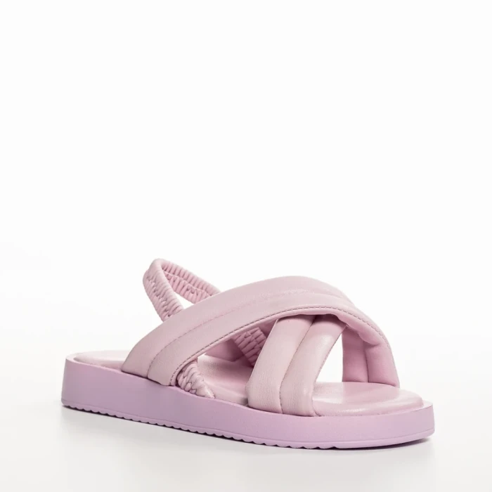 Sandale copii mov din material textil Shane