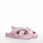 Sandale copii mov din material textil Shane