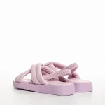 Sandale copii mov din material textil Shane