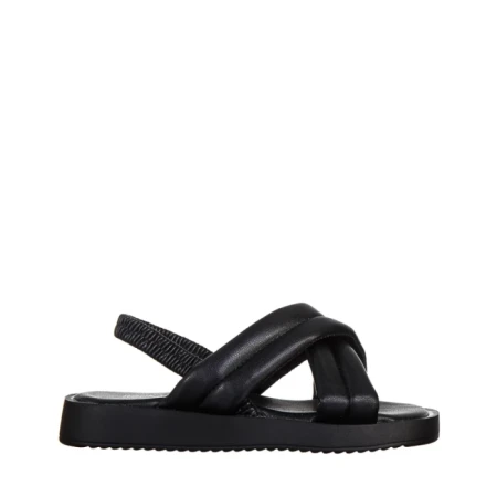 Sandale copii negre din material textil Shane