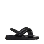 Sandale copii negre din material textil Shane