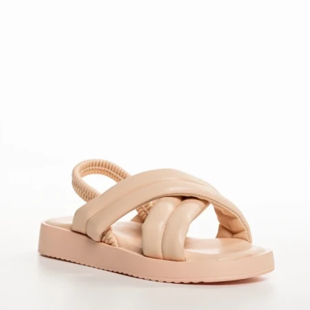 Sandale copii roz din material textil Shane