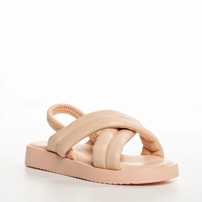 Sandale copii roz din material textil Shane