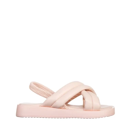 Sandale copii roz din material textil Shane