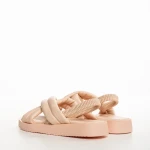 Sandale copii roz din material textil Shane