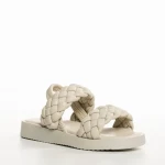 Sandale copii bej din piele ecologica Mathias