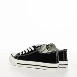 Tenisi copii negri din material textil Eris