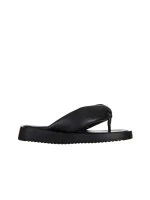 Papuci copii negri din piele ecologica Ronald