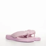 Papuci copii mov din piele ecologica Ronald