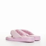 Papuci copii mov din piele ecologica Ronald