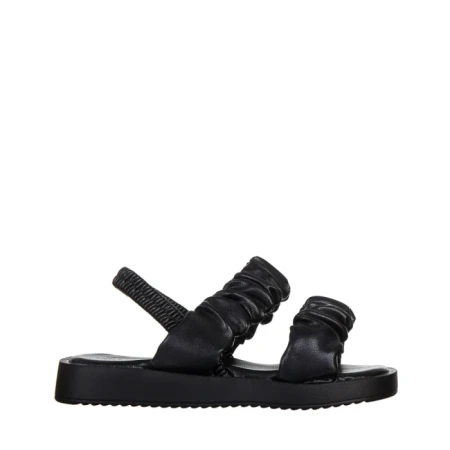 Sandale copii negre din piele ecolgica Larry
