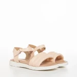 Sandale copii roz din piele ecologica Rodney