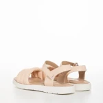 Sandale copii roz din piele ecologica Rodney