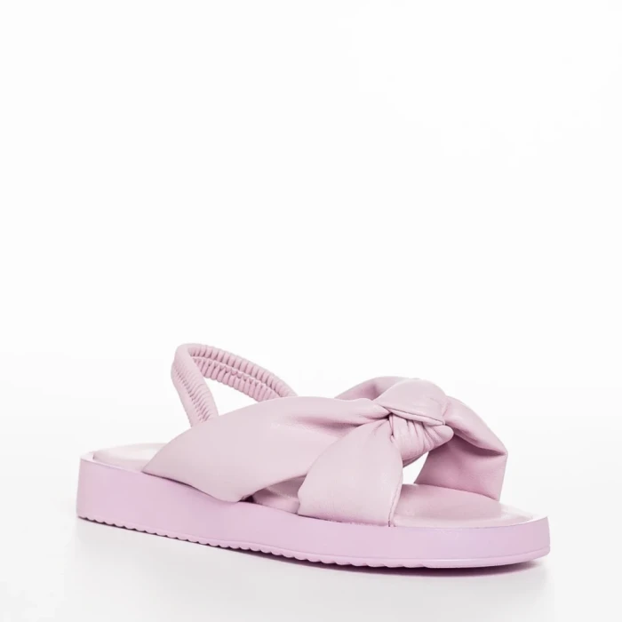 Sandale copii mov din piele ecologica Louis