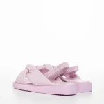 Sandale copii mov din piele ecologica Louis