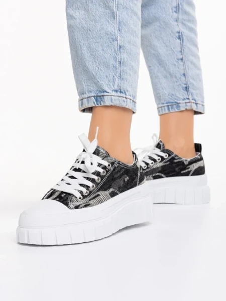 Tenisi dama negri din material textil Jeremiah