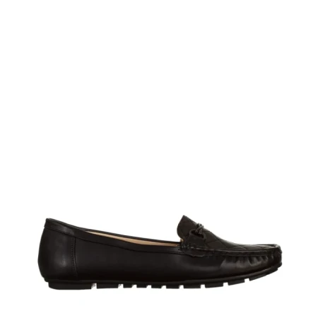 Mocasini dama negri din piele ecologica Stanley