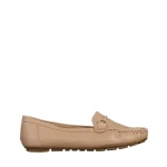 Mocasini dama bej din piele ecologica Stanley