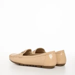 Mocasini dama bej din piele ecologica Terrance