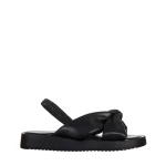 Sandale copii negri din piele ecologica Louis