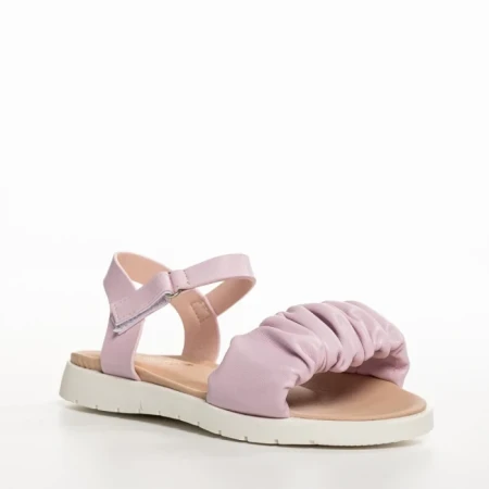 Sandale copii mov din piele ecologica Seth