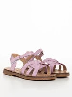 Sandale copii mov din piele ecologica Robin