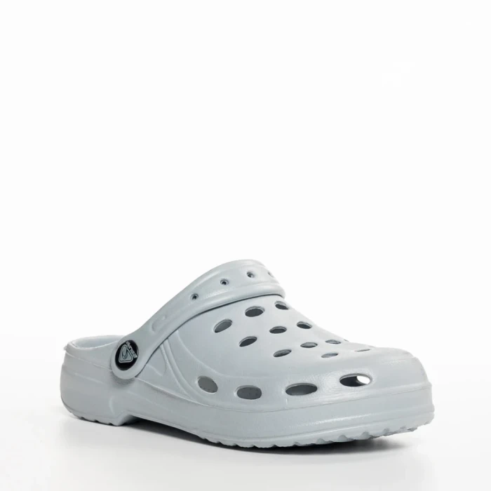 Papuci copii gri din material sintetic Theona