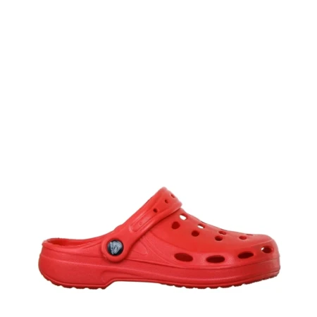 Papuci copii rosii din material sintetic Theona