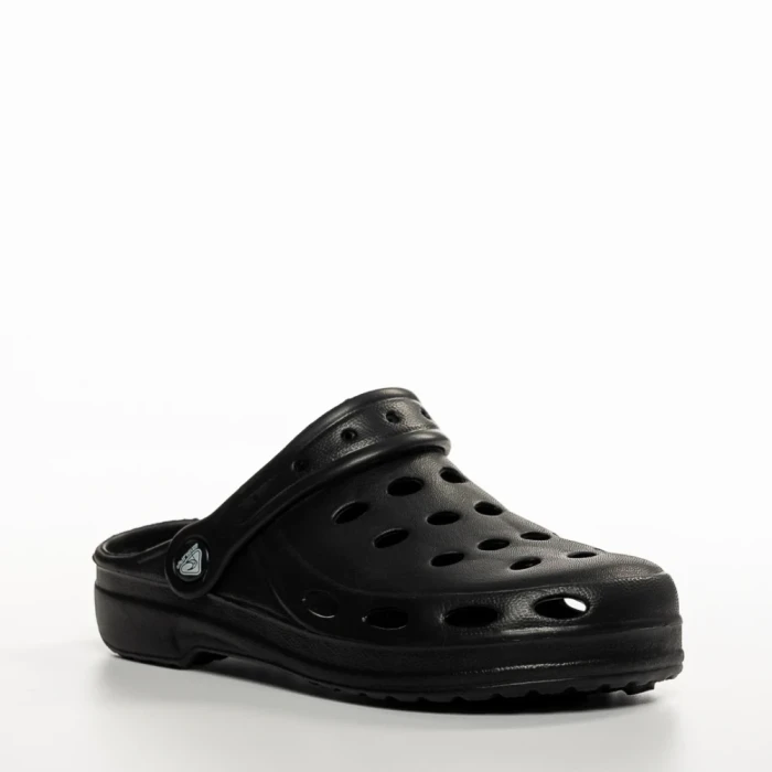 Papuci copii negri din material sintetic Theona