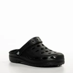 Papuci copii negri din material sintetic Theona