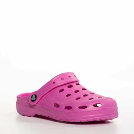 Papuci copii roz din material sintetic Theona