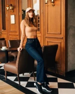 Pantofi sport dama negri din material textil Thiago