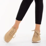 Pantofi sport dama bej din material textil Riolla