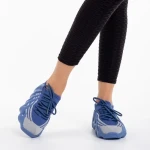Pantofi sport dama albastri din material textil Nelly