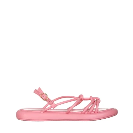 Sandale dama roz din piele ecologica Beloved