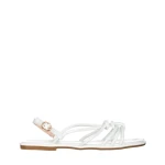 Sandale dama albe din piele ecologica Shape