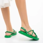 Sandale dama verzi din piele ecologica Beloved