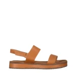 Sandale dama camel din piele ecologica Shahar