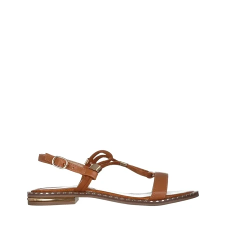 Sandale dama camel din piele ecologica Charil
