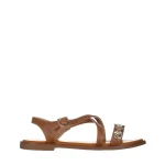 Sandale dama camel din piele ecologica Xavia