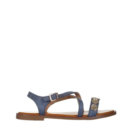 Sandale dama albastre din piele ecologica Xavia