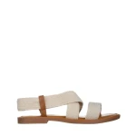 Sandale dama bej din material textil Carie