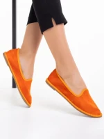 Espadrile dama portocalii din material textil Purity