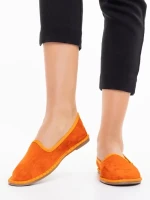 Espadrile dama portocalii din material textil Purity