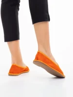 Espadrile dama portocalii din material textil Purity