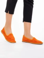 Espadrile dama portocalii din material textil Purity