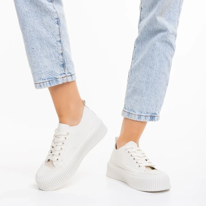 Tenisi dama bej din piele ecologica Dionne