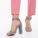 Sandale dama albastre piele ecologica Audrina
